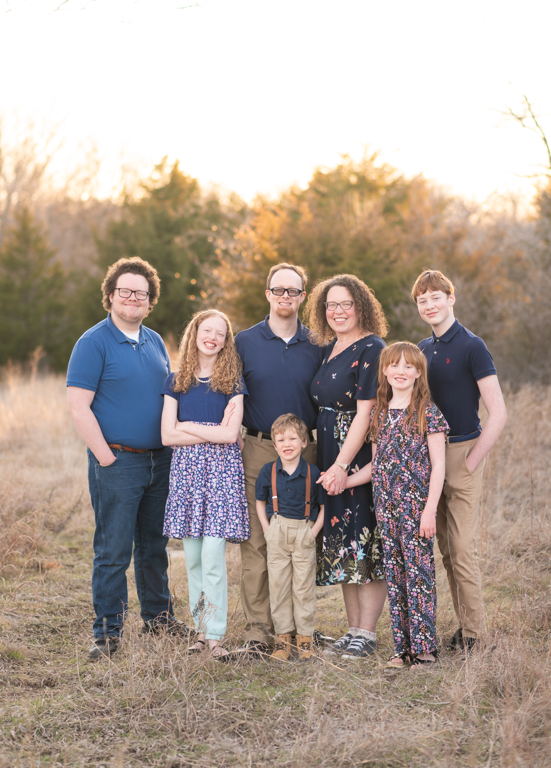 Cameron and Lydia Byers with their five children
